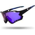 Polarized Cycling Sunglasses for Men Women UV400 Sports Glasses for Youth Windproof Goggles for Baseball Golf