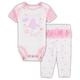 Newborn & Infant White/Pink Boston Red Sox Spreading Love Bodysuit & Tutu with Leggings Set