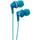 Panasonic RP-HJE125 ErgoFit In-Ear Earbud Headphones, Turquoise