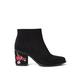 Joe Browns Damen Suedette Western Style Embroidered Boots Stiefelette, Black, 43 EU