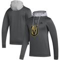 Men's adidas Gray Vegas Golden Knights Refresh Skate Lace AEROREADY Pullover Hoodie