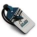 San Jose Sharks Personalized Leather Luggage Tag