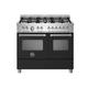 Bertazzoni Master Series MAS106L2ENEC Dual Fuel Range Cooker - Matt Black - A/A Rated