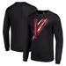 Men's Starter Black Tampa Bay Buccaneers Color Scratch Long Sleeve T-Shirt