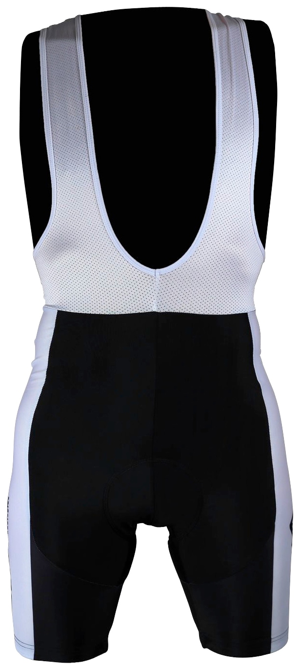 Fahrradhose ROLEFF "Bike Trägerhose RO" Gr. M, schwarz-weiß (weiß, schwarz), Hosen, Damen, M, N-Gr, Obermaterial: 100% Polyester. Innenfutter: 100% Polyester, Fahrradhose, mit Träger-Oberteil und Sitzpolster