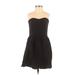 Keepsake Cocktail Dress - Mini Strapless Sleeveless: Black Print Dresses - New - Women's Size 2