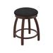 Holland Bar Stool 802 Misha Swivel Vanity Stool Upholstered in Black/Brown | Wayfair 80218BZ018