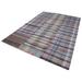 Gray 81" x 119" L Area Rug - Lofy K?rk Patchwork Machine Woven Rectangle 6'9" x 9'11" Indoor/Outdoor Area Rug in 119.0 x 81.0 x 0.4 in | Wayfair