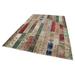 Beige 79" x 121" L Area Rug - Lofy K?rk Patchwork Machine Woven Rectangle 6'7" x 10'1" Indoor/Outdoor Area Rug in white | 79" W X 121" L | Wayfair