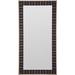 Vanguard Furniture Corinthian Wall Mirror Leather in Brown | 93.5 H x 48.5 W x 2.5 D in | Wayfair 9404-MI_550764_Havana