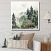 Loon Peak® Pine Tree Misty Morning I - Print Canvas, Cotton in White | 36 H x 36 W x 1.5 D in | Wayfair 46833D64C6F54458BEE7826C623071AB