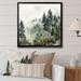 Loon Peak® Pine Tree Misty Morning I - Print Canvas, Cotton in White | 36 H x 36 W x 1.5 D in | Wayfair 3E4841F7D8D3445FBF0D8AF30D98D3D5