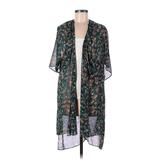 Julep + Petals for LE TOTE Kimono: Green Tops - Women's Size Small