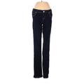 Inc Denim Jeans - Mid/Reg Rise Straight Leg Boyfriend: Blue Bottoms - Women's Size 4 - Indigo Wash