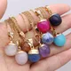 Fine Natural Stone Crystal Pendant Necklace Lapis lazuli Stainless Steel Chain Necklace Jewelry for