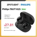 New Philips TAUT102S Earphone TWS Wireless Bluetooth 5.1 Headphone HiFi Stereo Music Earbuds Game