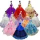 Mix Style 1 Pcs Fashion Wedding Dress Hot Sale Princess Gown Dress Clothes Skirt For Barbie Doll