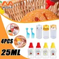 Mini Sauce Box Squeeze Bottle Tomato Honey Condiment Dispenser Containers For Kids Lunch Box Ketchup