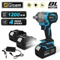 1/2Inch Brushless 1200NM Electric Impact Wrench Cordless WrenchCar Wheel Lugs Impact Wrench