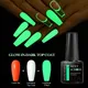 MEET ACROSS 7ML Luminous Top Coat Gel Nail Polish Glow In The Dark Functional Gel Polish Uv Gel