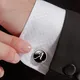 1Pairs Initial Letter Cufflinks for Men Single Alphabet Cuff Button for Male Shirt Wedding Souvenirs