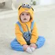 Baby Minions Kigurumis Newborn Clothes Rompers Boys Girls Onesie Toddler Pajama Winter Warm Kawaii