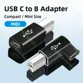 USB 2.0 Printer Adapter USB Type C to Type B Male For Printer Hard Drive Base Fax Machine Scanner