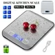 Portable Electronic Digital Kitchen Scale With Timer High Precision LED Display Household Weight