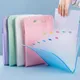 A4 Macaron Vertical Hand-held Bag A4 Paper File Folder Large Capacity Multi-layer Expanding Sorting