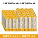 1.5V AA 9800mAh AAA 8800mAh Alkaline Battery for Led Light Toy Mp3 Camera Flash Razor CD Player