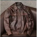 Wholesales.100% Genuine Leather jacket.Classic casual black Men cowhide clothes.quality plus size