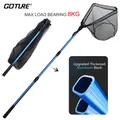 Goture Folding Fishing Landing Net 1.02M 1.65M 2.2M Rubber Network With Telescopic Fishing Pole