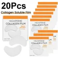 20Pcs Korea Highprime Collagen Film Water Soluble Formula 2023 Anti Dark Circles Patch Eyes Collagen