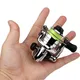 Mini 100 Pocket Spinning Fishing Reel Fishing Tackle Small Spinning Reel 4.3:1 Metal Wheel Pesca