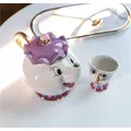 Disney Teapot Cute Cartoon Beauty And The Beast Coffee Pots Mug Mrs Potts Chip Cup Tea Cup Pots One