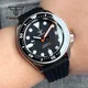 Tandorio 37mm NH35A Black Dial 20bar Dive Automatic Watch for Men 3.8 Screw Crown Sapphire Glass