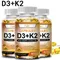K2+D3 vitamin supplements support bone density teeth and skin heart health and support immunity.