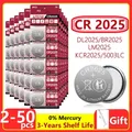 2PCS-60PCS 3V CR2025 Lithium Button Battery DL2025 BR2025 5003LC LM2025 CR 2025 Coin Cell Watch
