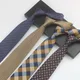 Grid Flower Tie Gravatas Fashion Wholesale Woven 8 Cm Necktie Wedding Accessories Blue Man Dot