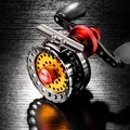 EBZOOL 46+ 1BB 2.6:1 65MM Fly Fishing Reel Wheel with High Foot Fishing Reels Fishing Reel Wheels