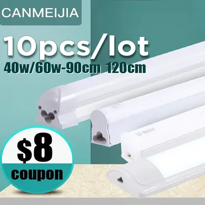 220V 120cm T5 T8 Led Tube Light For Home Led Lamp Tube Bar 40W 60W Cold White Warm Whtie 4ft Led Tube light 1200mm Tube lighting