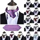 New Paisley Floral Blue Ascot Tie Men Cravat Necktie Cashew Cravat Neck Tie Wedding Ascot Scarf