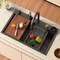 304 stainless steel kitchen sink, single sink kitchen sink, waterfall faucet, manufacturer's lowest