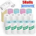 Mini Photo Printer Paper Rolls Thermal Paper 57x30mm White Color DIY Adhesive Sticker Label Receipt