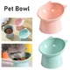 2023 New Cat Bowl High Foot Dog Bowl 45°Neck Protector Cat Pet Food Water Bowls Pet Feeding Cup Pet