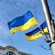 Ukraine Flag Large 90x150CM Ukraine National Flying Flag Durable Polyester Hanging Flag For Garden