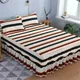 Bed Skirt Cotton Bedspread Set Embroidery Bed Dress Pillow Cases 3 Pieces/Set For King/Queen Double