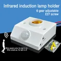 Automatic Human Body Infrared IR Sensor Lamp Holder E27 LED Bulb Base PIR Motion Detector Wall Lamp