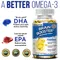 Ginkgo biloba and Omega 3 fish oil extract capsules adult heart and brain health supplement rich in