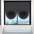 Blackout Blind for Window Pleated Blinds Cordless Shade Light Filtering Shades for Bathroom Kitchen